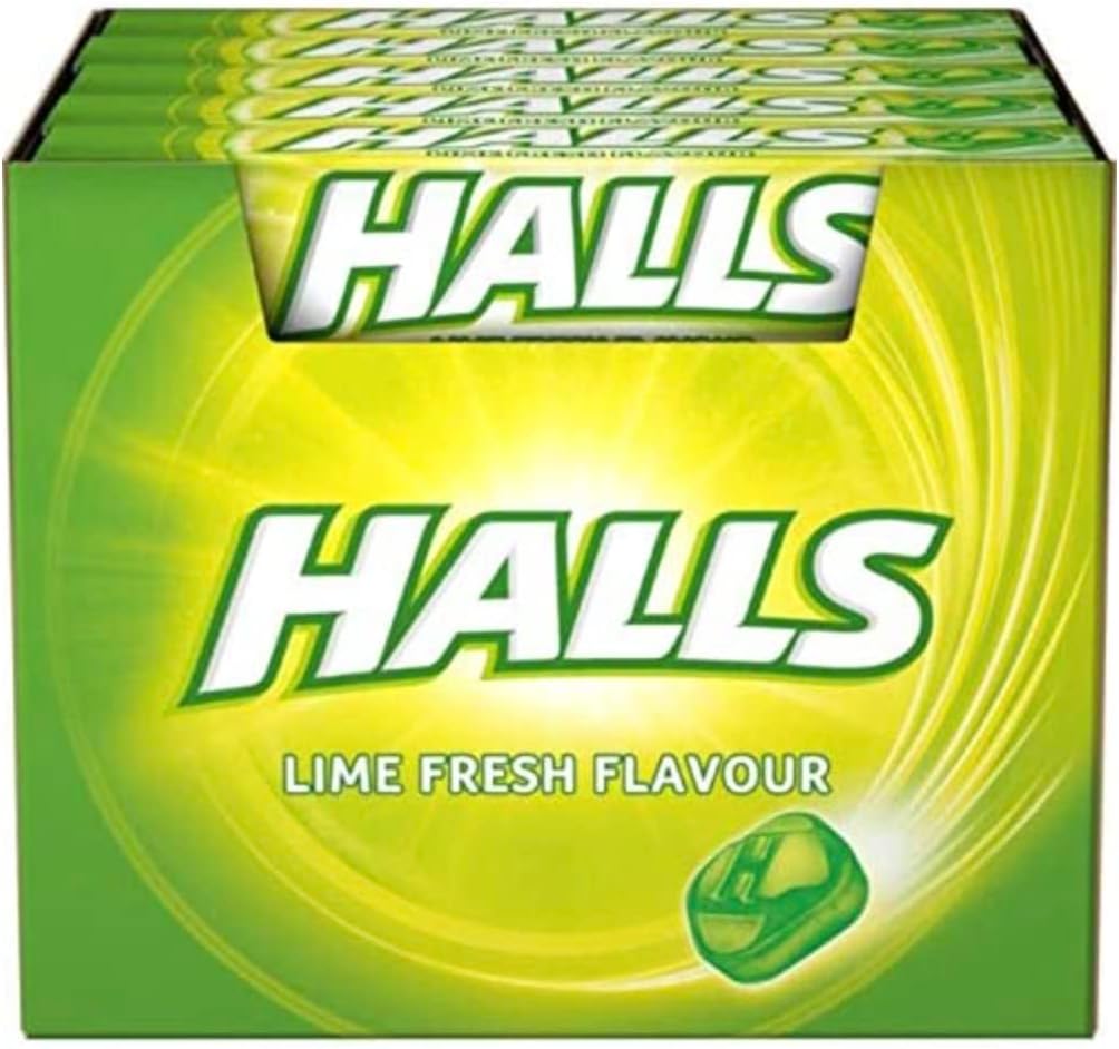 Halls Lime Fresh Flavor Cough Drops with Menthol 180