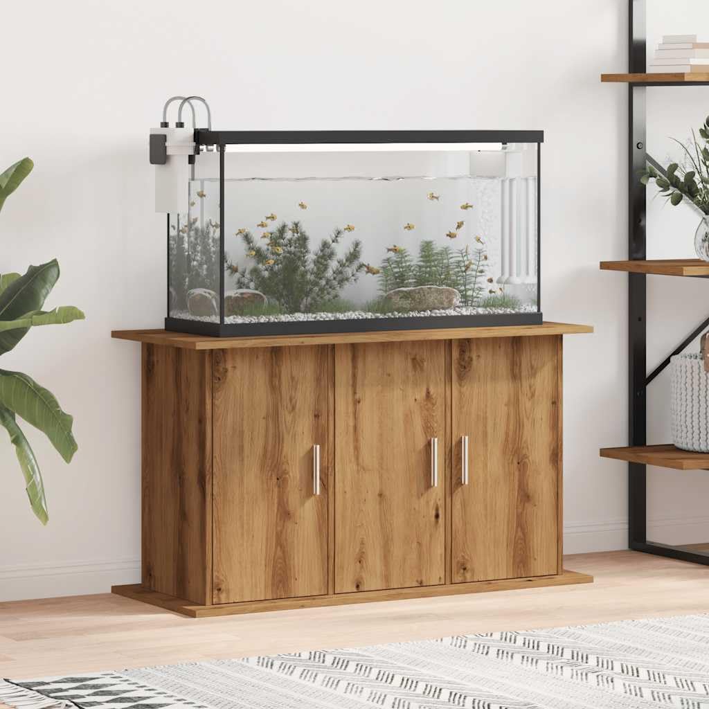 vidaXL Support d'aquarium Chêne Artisanal 101 x 41 x 58 cm Bois