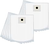 Sillar 12x sacs d'aspirateur compatibles avec MAKITA VC2512L VC2010L VC2511L VC2512L VC3011L KÄRCHER MV 6, MV 6 Premium WD 6 Premium WD 7.000 7.800 NILFISK 111/20, 114/20, 114/35 | remplaçant - 2