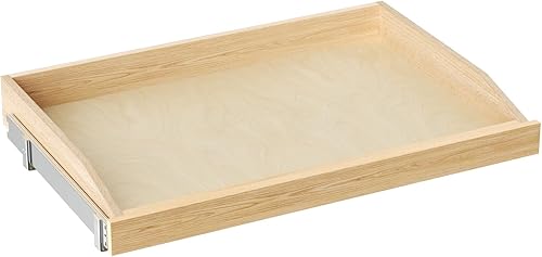 ROOMTEC Organizador de gabinete extraíble de 31-12 pulgadas de ancho x 21 pulgadas de profundidad, cajón extraíble para armarios de cocina, acabado,