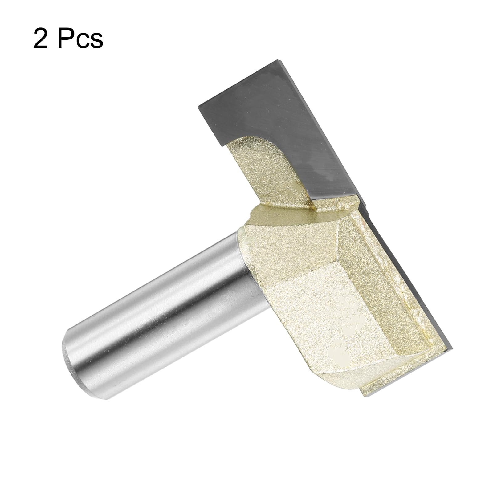 sourcing map 2 punte per fresa per pulizia inferiore, diametro 3,5 cm, codolo da 1/2", con punta in carburo, per piallatura e lavorazione del legno