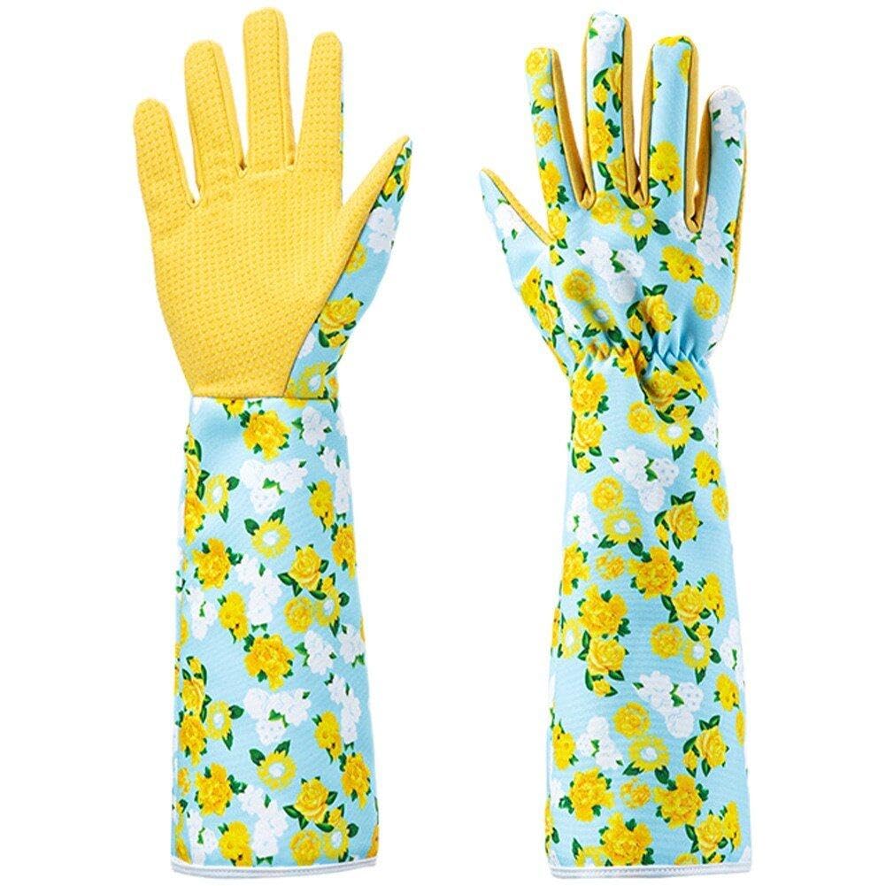 Guantes de jardinería a prueba de espinas Hrippy con protección para antebrazo