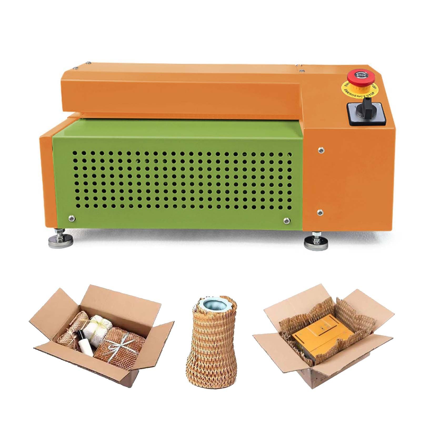 DPLWJPP Recyclable Corrugated Cutting Shredder Waste Cardboard Shredder Cutting Box Expansion Cutter Waste Expanding Cut Box Corrugated Board Cutting for Packaging Wrap Green