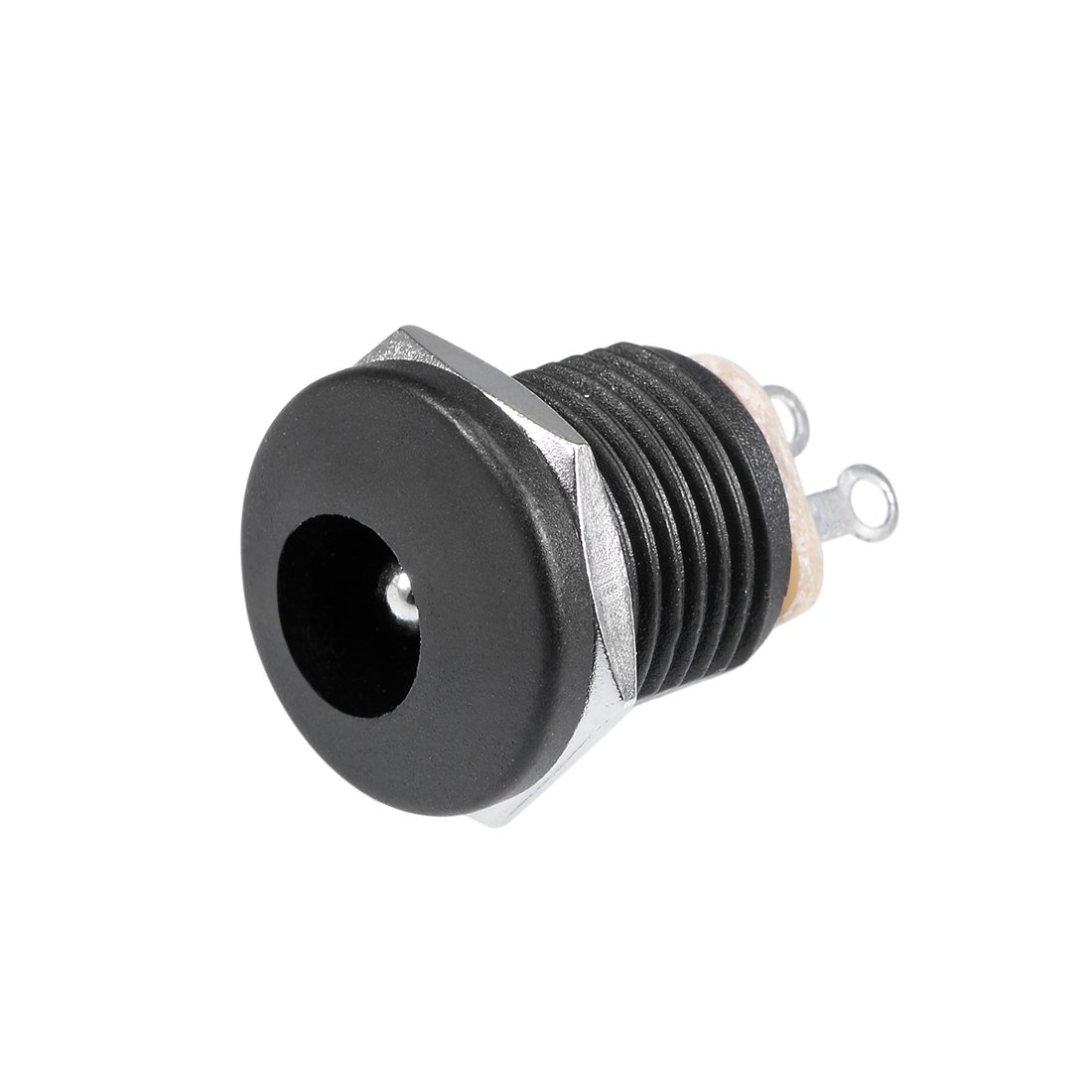 20Pcs Panel Mount DC Connector Power JackSocket Female 3Pin 5.5mm x 2.5mm Black