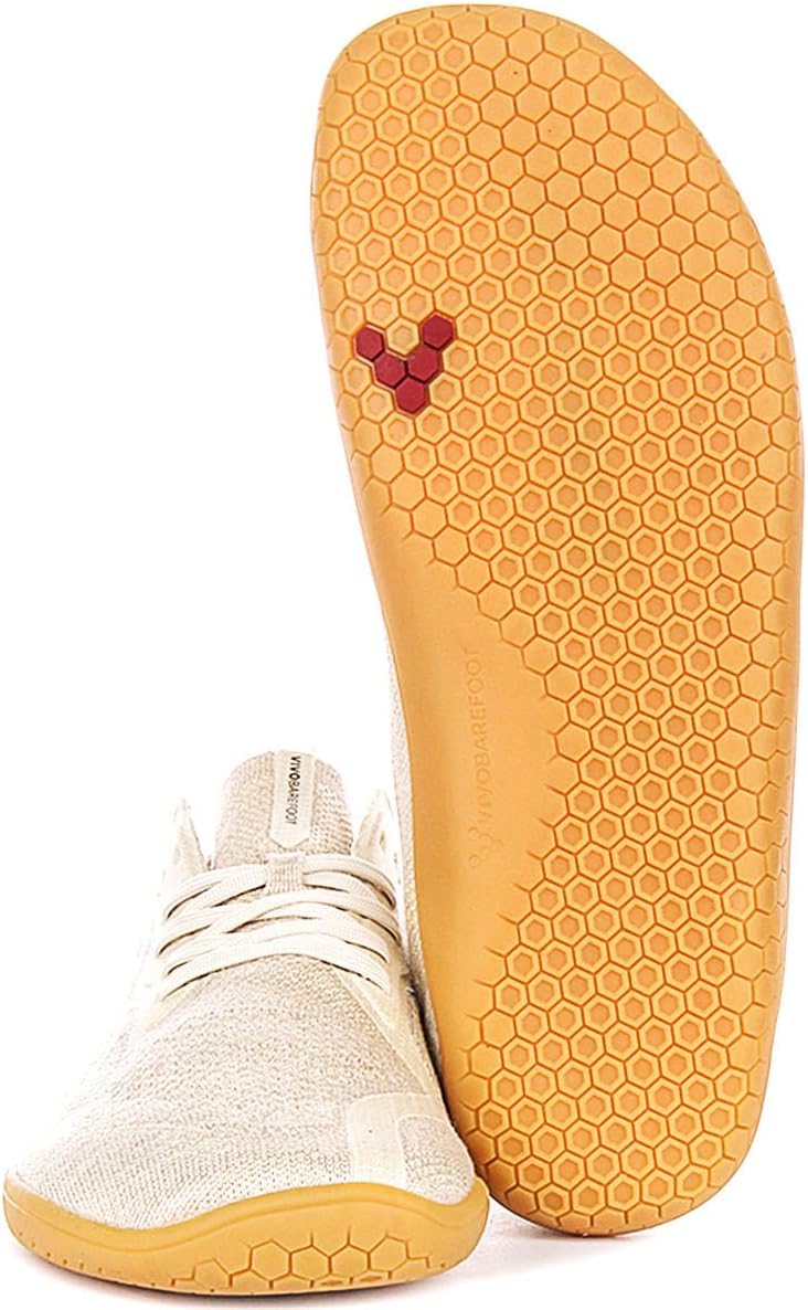 Vivobarefoot Mens Primus Lite Knit Natural Textile Trainers, Coconut, 45 EU/ 12 US - Image 6