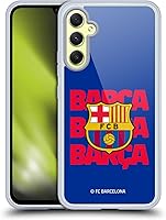 Vista 1 de Head Case Designs Funda de gel suave con licencia oficial del FC Barcelona Barca Crest Graphics [protección de grado militar] compatible con Samsung