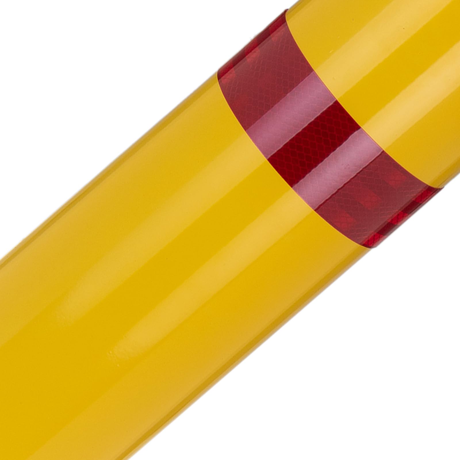 PrimeMatik Pilona bolardo de Acero Amarilla 110 x 960mm