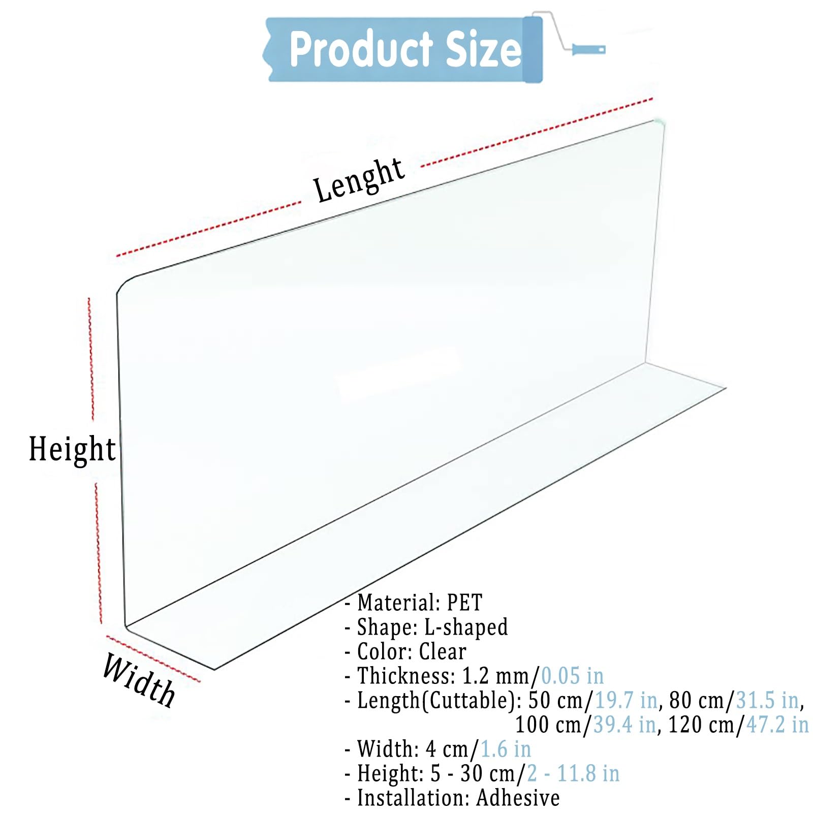 4er- Oder 8er-Pack Vielseitig Einsetzbar Spielzeugblocker Für Möbel | Zuschneidbarer Schutz Gegen Lücken (50–120 Cm) Für Haustiere – Abnehmbares Design, Hohe Transparenz, Kratzfest