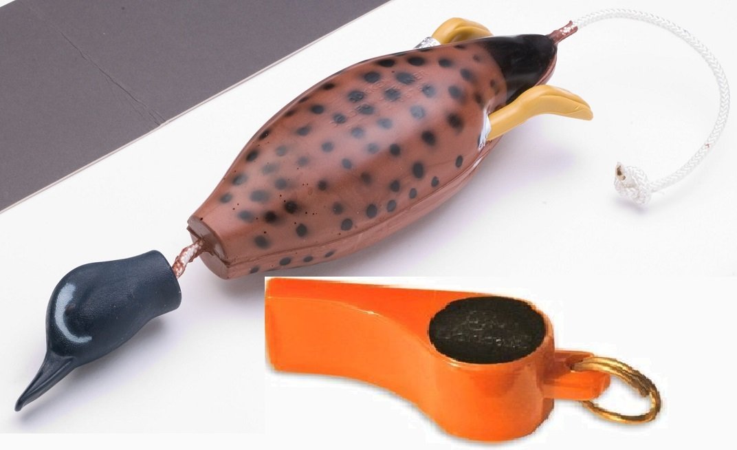 Dokken Bluewing Teal Dog Training Dummy and Pro Whistle for Shed Hunting Dogs (Orange) T-100/W100