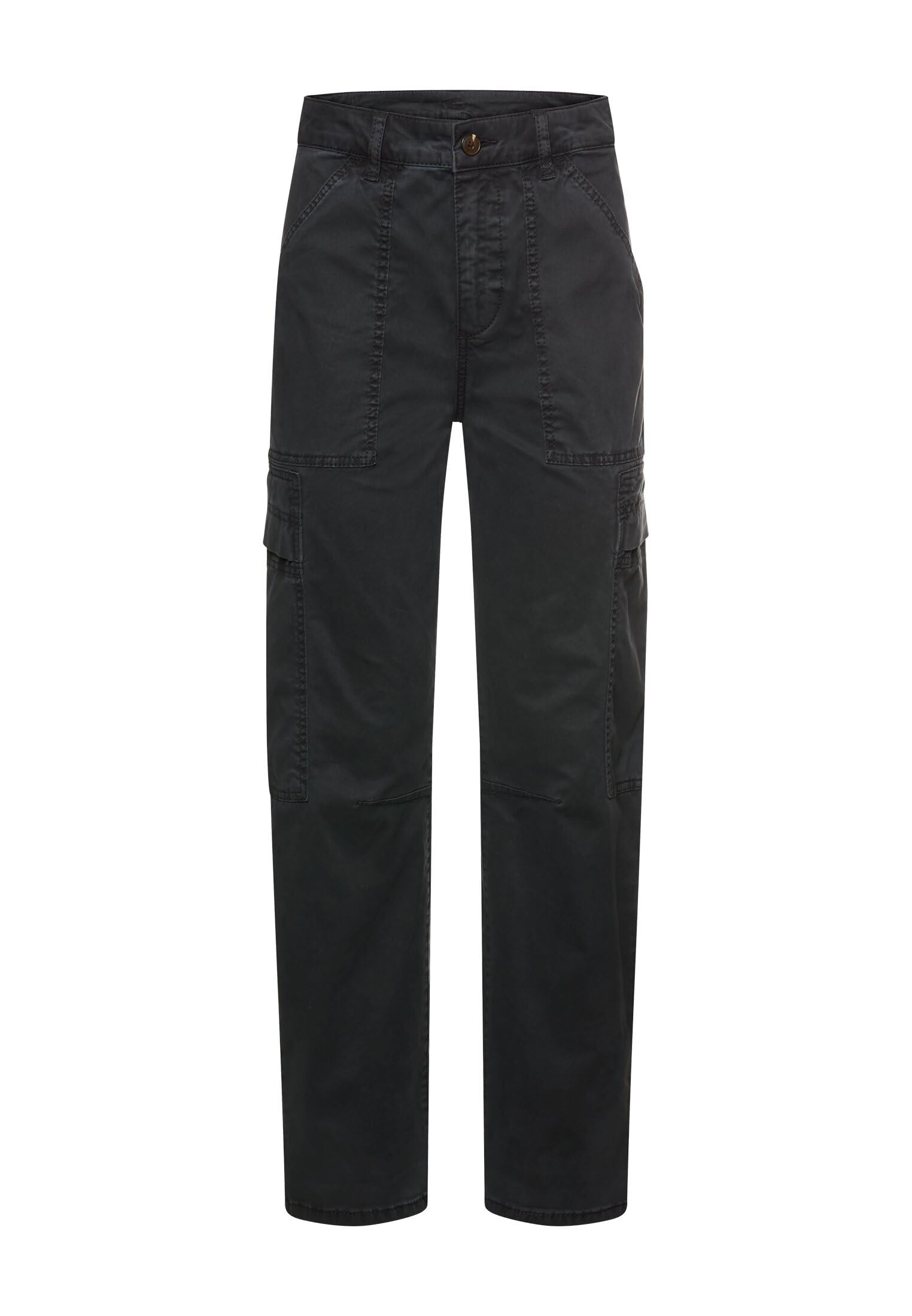 camel active Damen Cargo Hose aus Baumwollmix