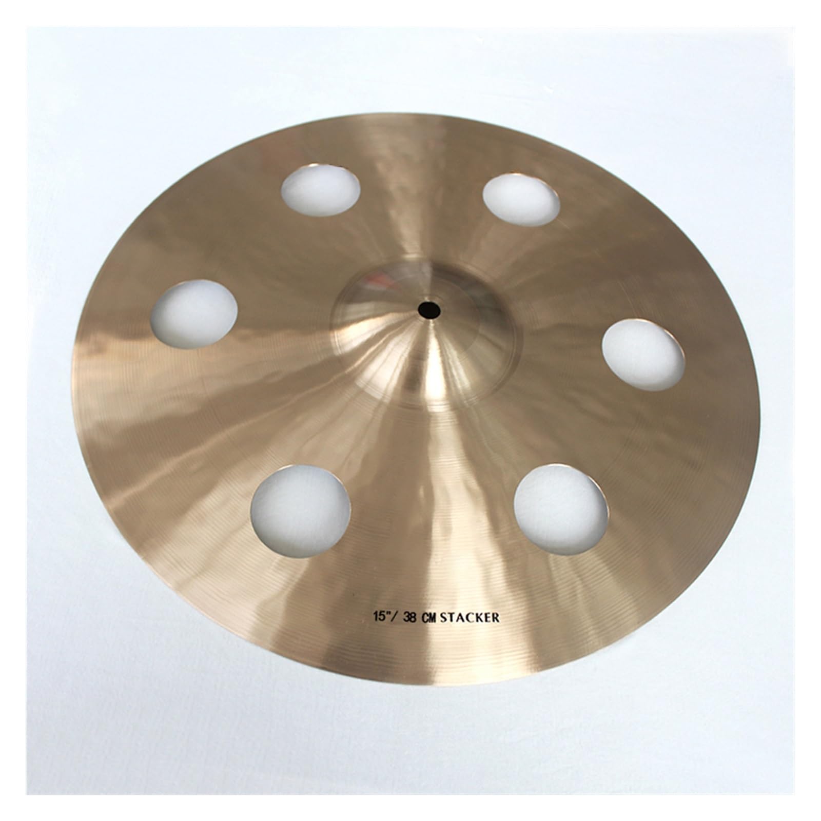 15" Stacker-Becken, Handgefertigtes Professionelles Becken-Percussion-Instrumentenzubehör Becken für Anfänger