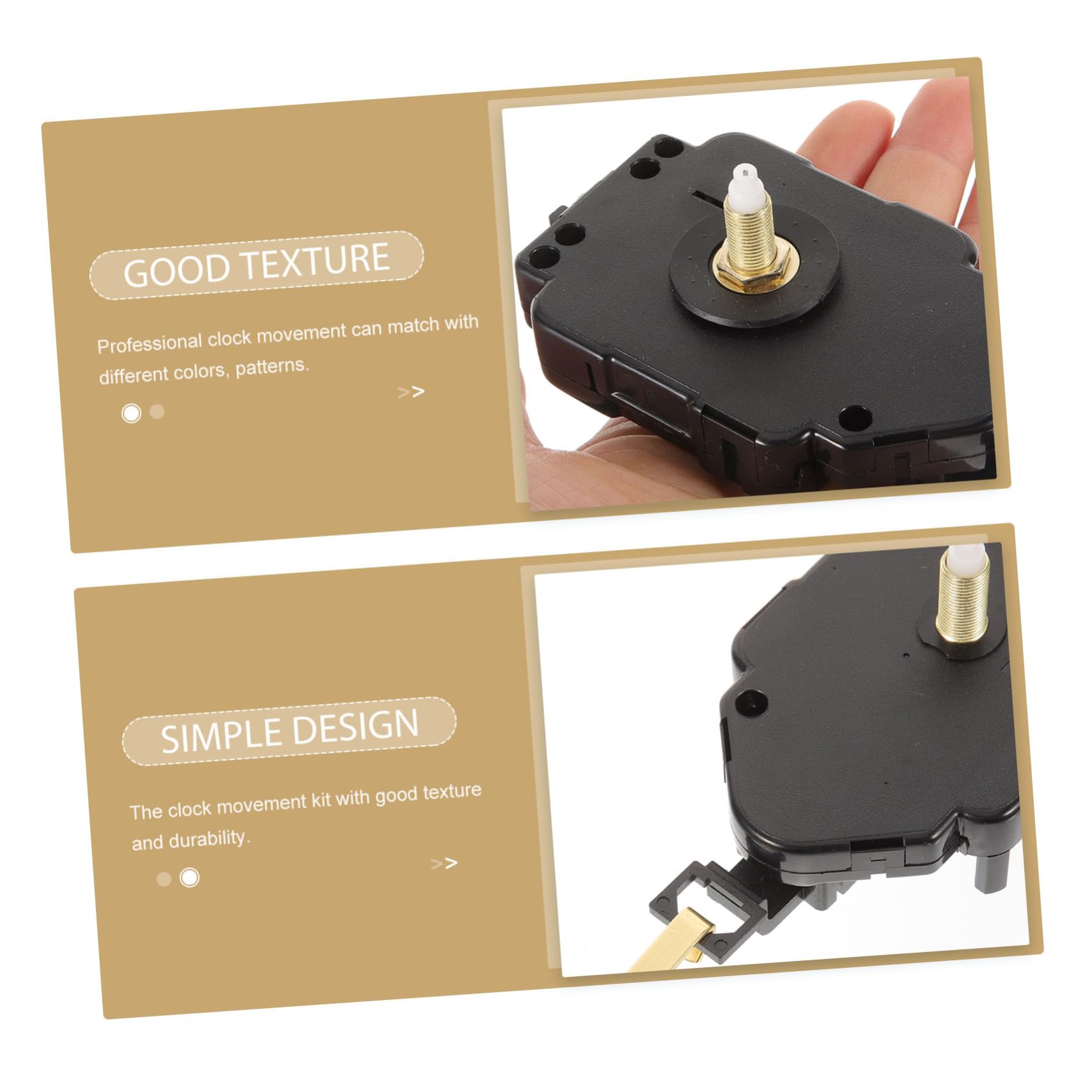 NUOBESTY 4 Ensembles D'horlogerie à Remplacer Mécanisme D'horloge à Quartz Mécanisme De De l'horloge Kit De Mécanisme De Pendule D'horloge Le Fer