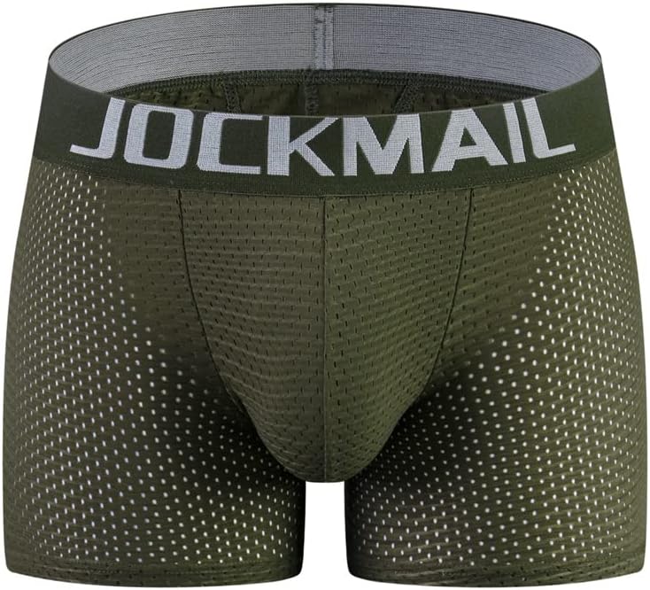JOCKMAIL Mesh Mens Underwear Boxer Back Mens Padded Underwear Boxer with Hip Pad Men's Boxers - Image 3