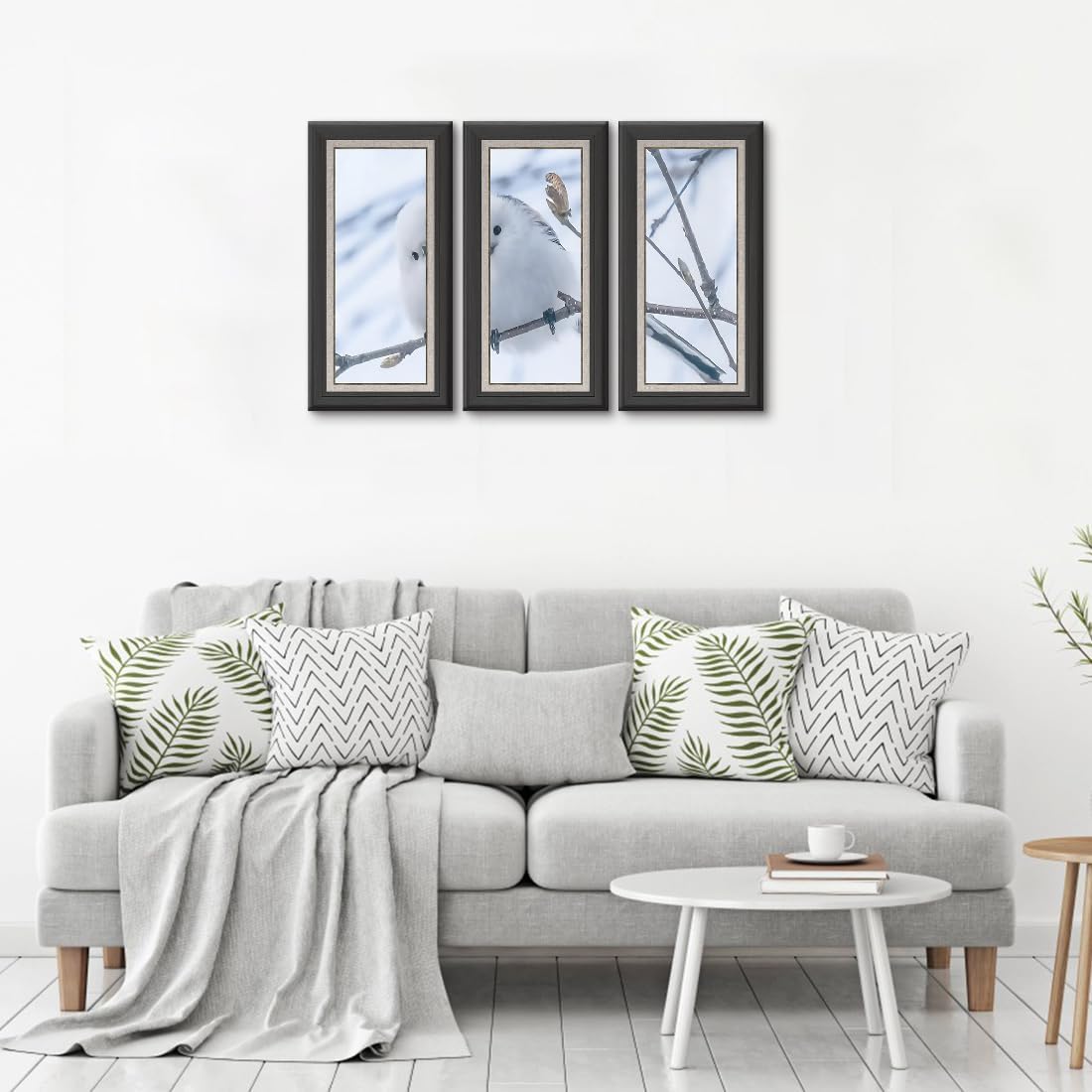 アート 3枚 パネル シマエナガ 鳥柄 フレーム 装飾画 ポスター 人気 インテリア 壁掛け絵画 キャンバス絵画 ウォール おしゃれ