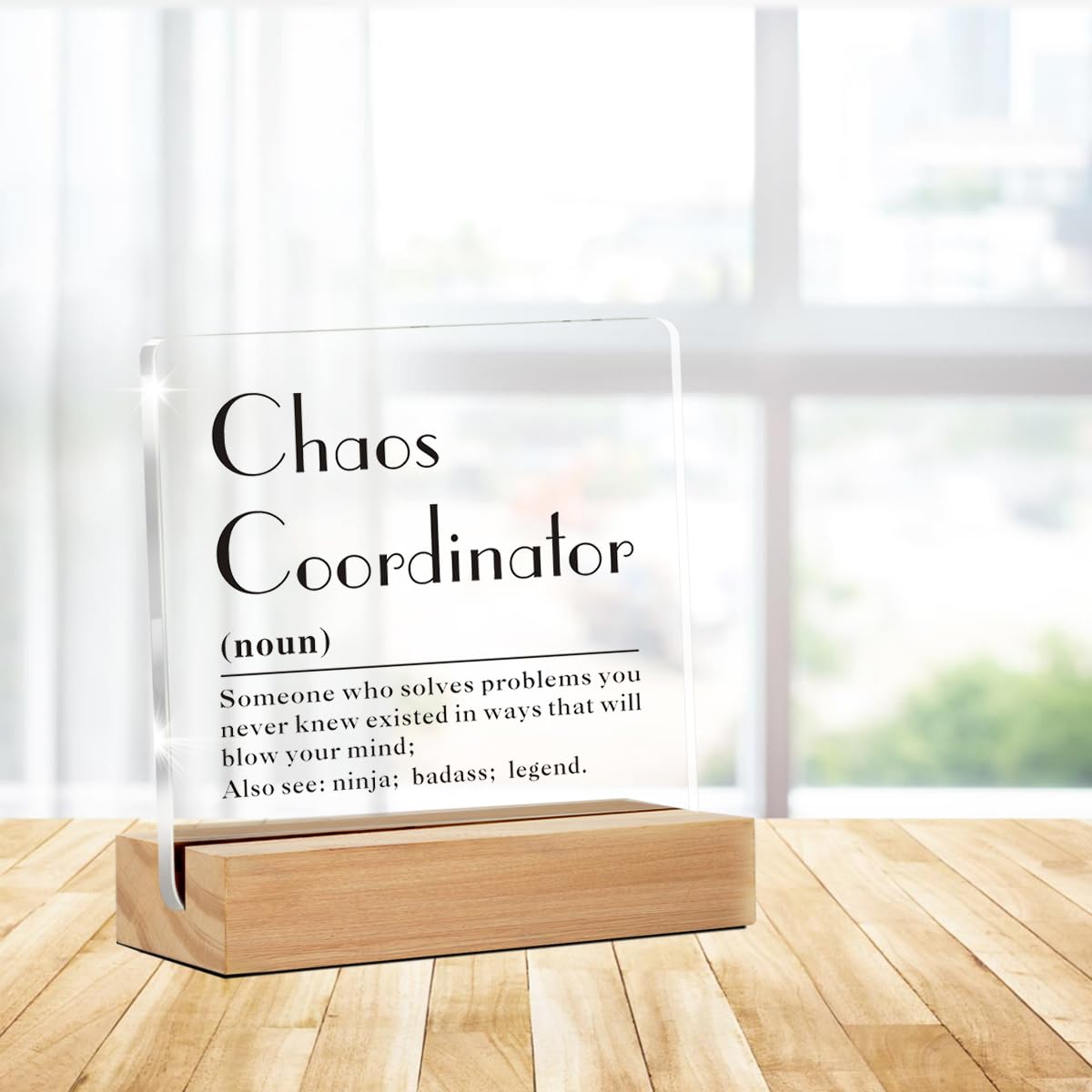 Teacher Appreciation Acrylic Desk Plaque - Apple Shaped Thank You Gift For Teachers From Students