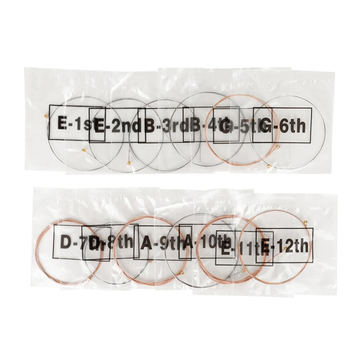 Yardwe 12pcs Phosphor Bronze Strings for Guitar Replacement Easy Install Acoustic Guitar Accessories Pack