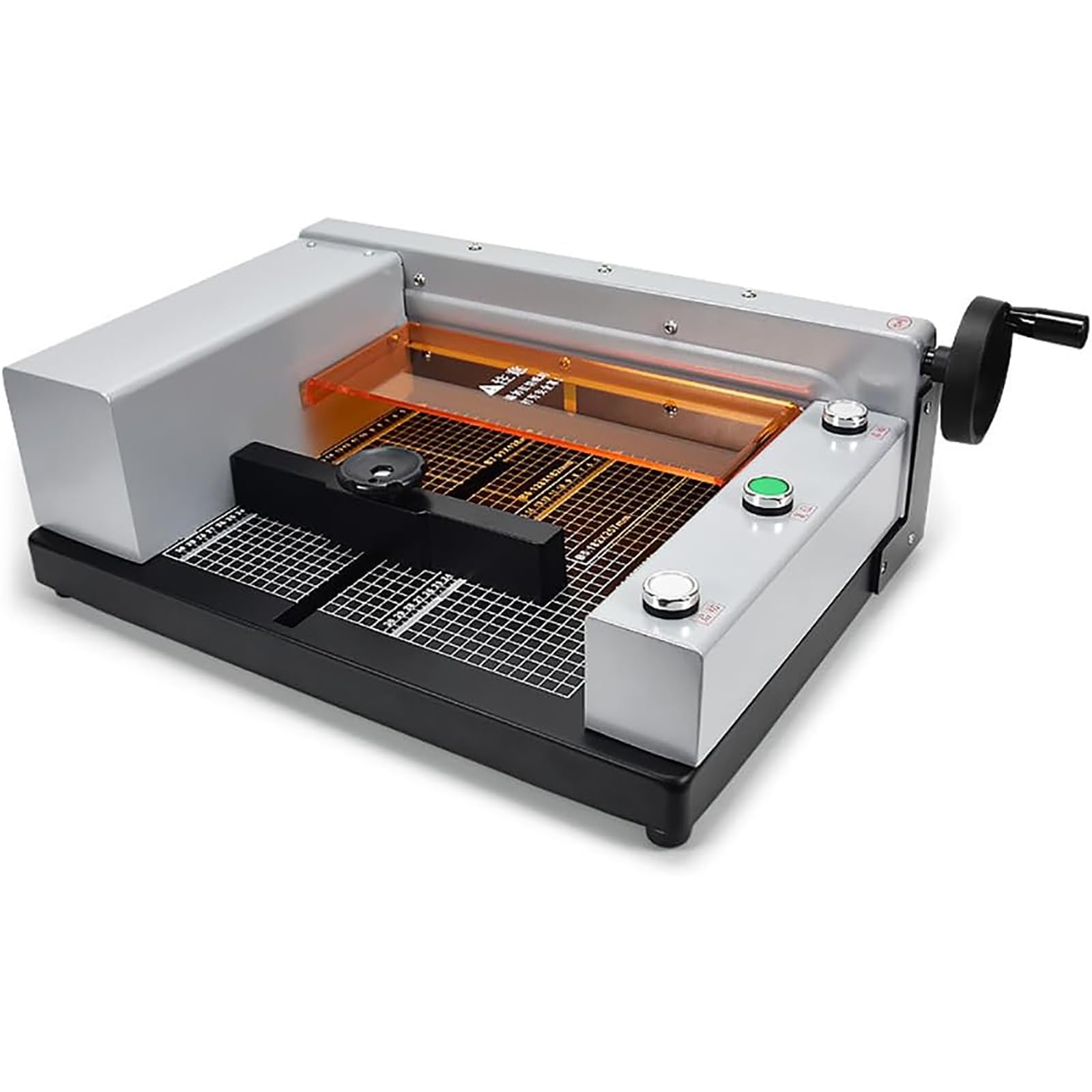 Cortador de papel eléctrico, cortadora de guillotina automática con líneas de rejilla, 40 mm de grosor, ancho de corte de 40 a 300 mm, hoja de aleación afilada para oficina, hogar, escuela