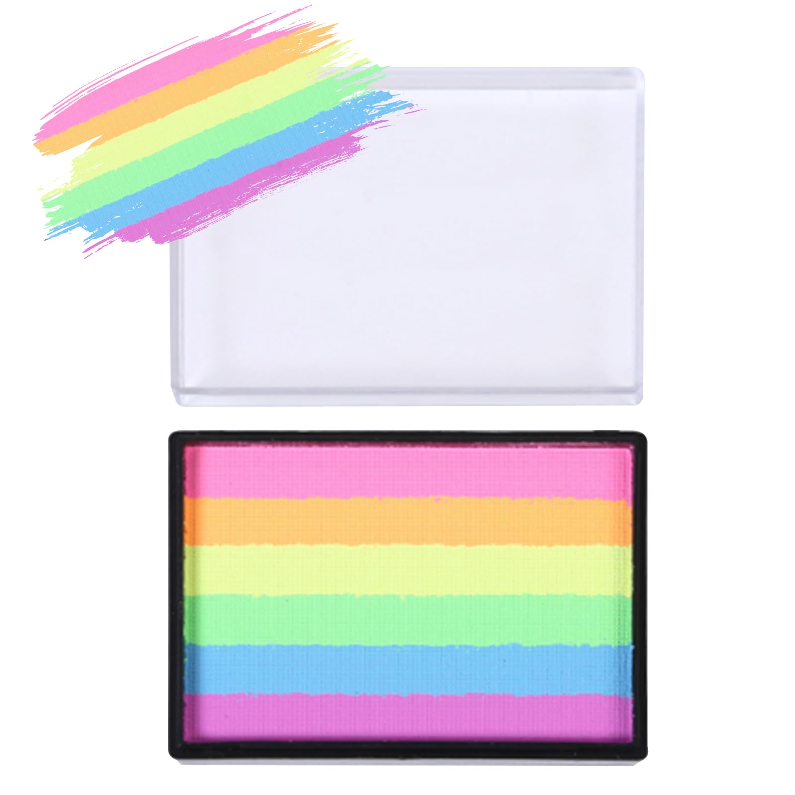 Rainbow Face Paint,Body and Face Paints Multifunctional 6 Colors Painting Makeup Palette for Cosplay, Party and Carnival Makeup,Colourful Body Colours, Water Soluble,Quick Drying Easy Colour (#05)