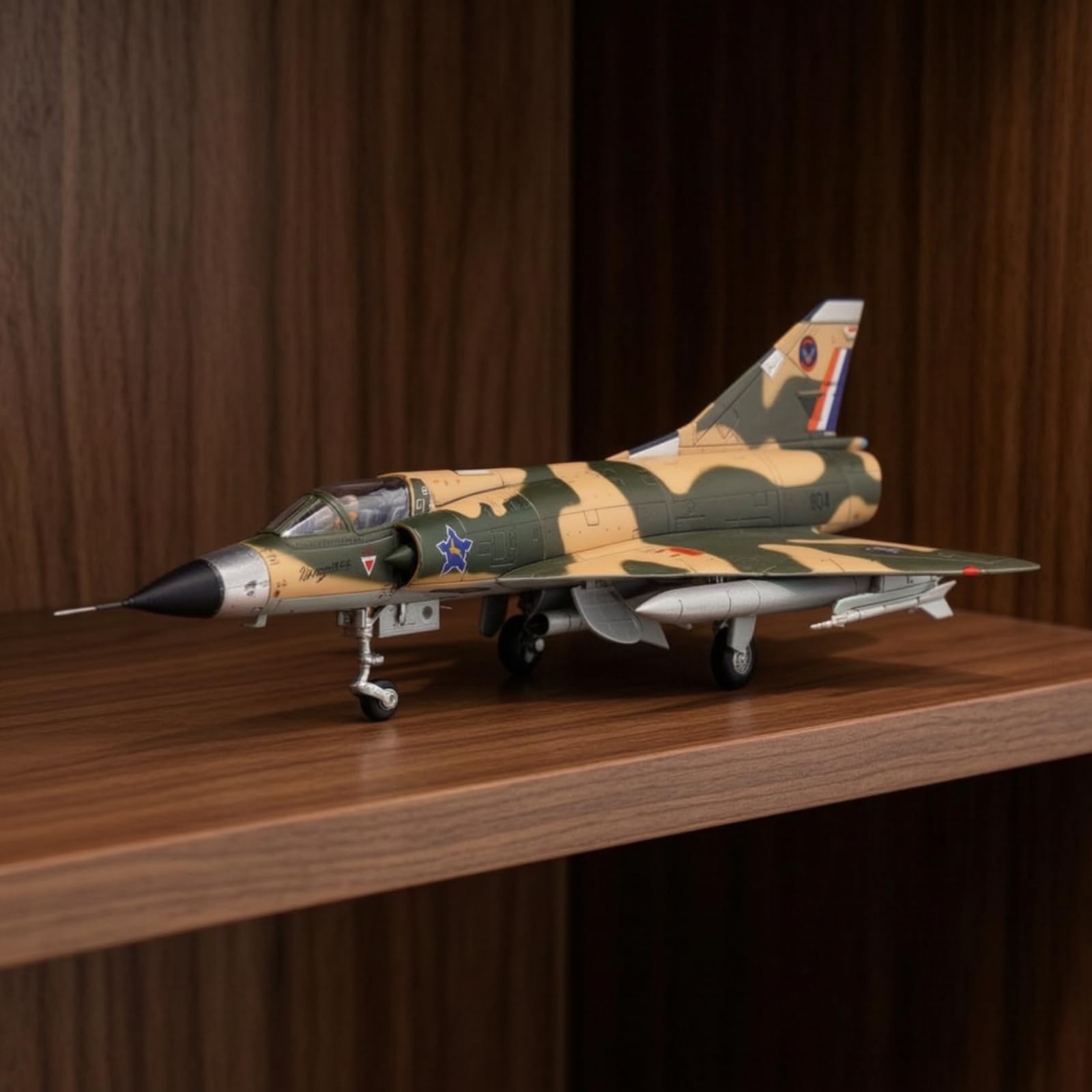 Aereo da Caccia Francese Modello Aereo Aerei Modellino in Metallo con Dettagli Fedeli E Segni Storici Stampati Adatto per Studio Ufficio Libreria Vetrina