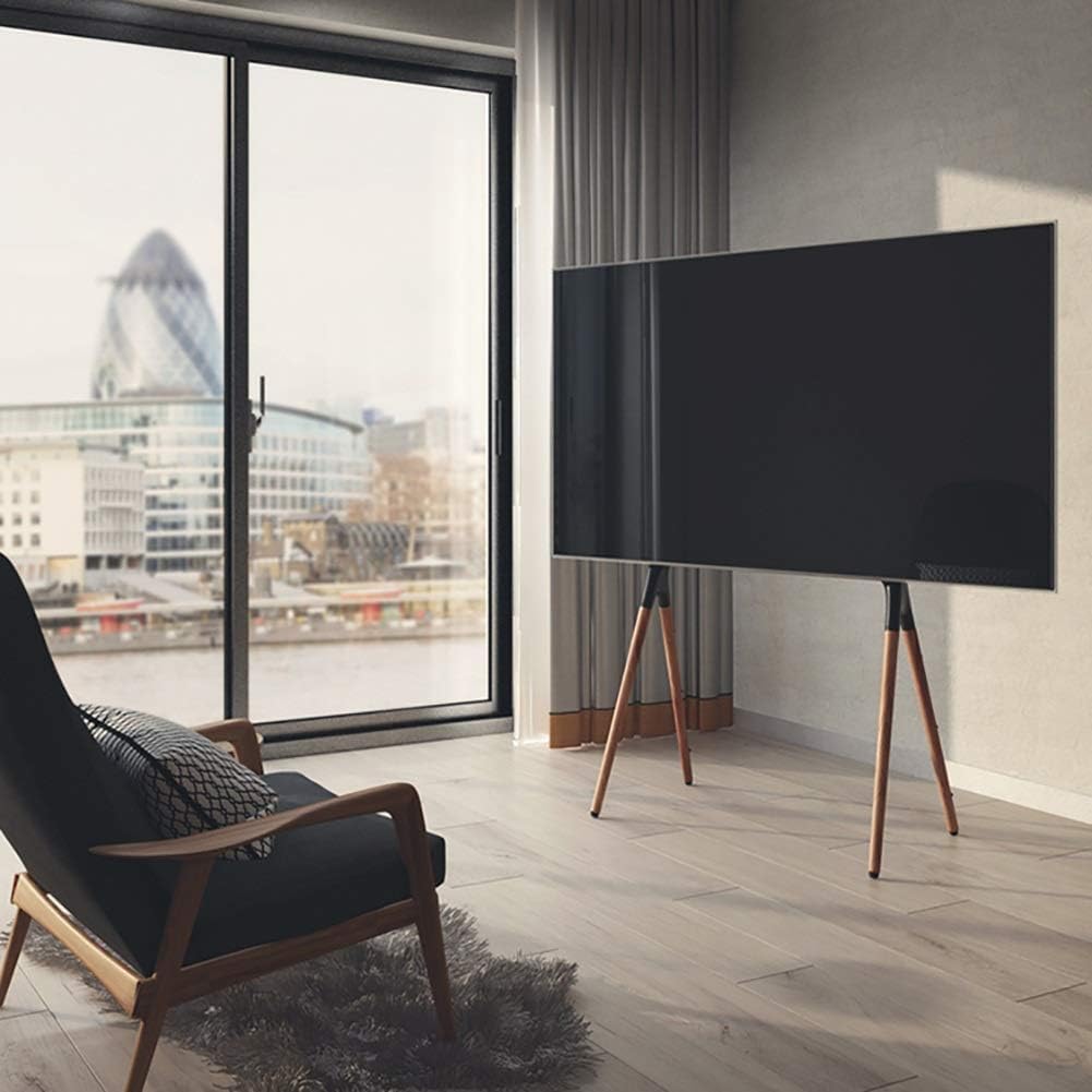 Universeller drehbarer TV-Ständer, Sockelhalterung, mobiler Boden-TV-Ständer, Bühnen-TV-Rack, Werbebildschirm, Konferenzwagen