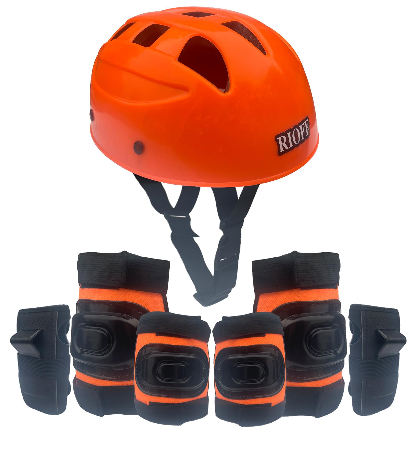 Rioff® Skating Guard Kit Protective Skating Guard Kit for Kids Skating, Cycling, Running for Kids,Boys,Girls (Orange) (Small) (B0CHY57VC8) Amazon Price History, Amazon Price Tracker