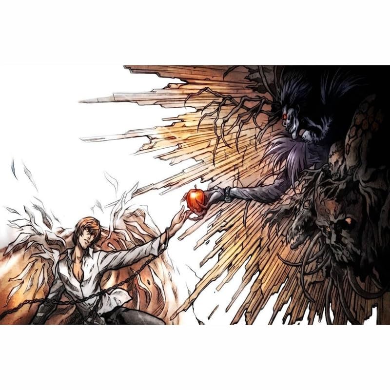 POSTER WALLAH Death Note Anime Poster for Home Office and Student Room Wall | Aesthetic Poster | Wall Decor DTHNT01 (18X12 inch)