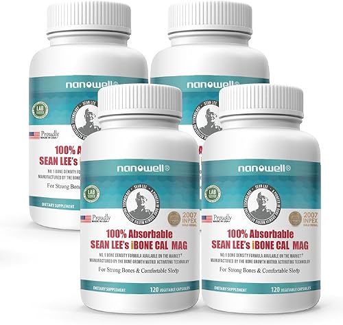 Miniatura 10 de NANOWELL Sean Lee's iBone Cal Mag 120 cápsulas vegetales - Salud ósea, suplemento de calcio