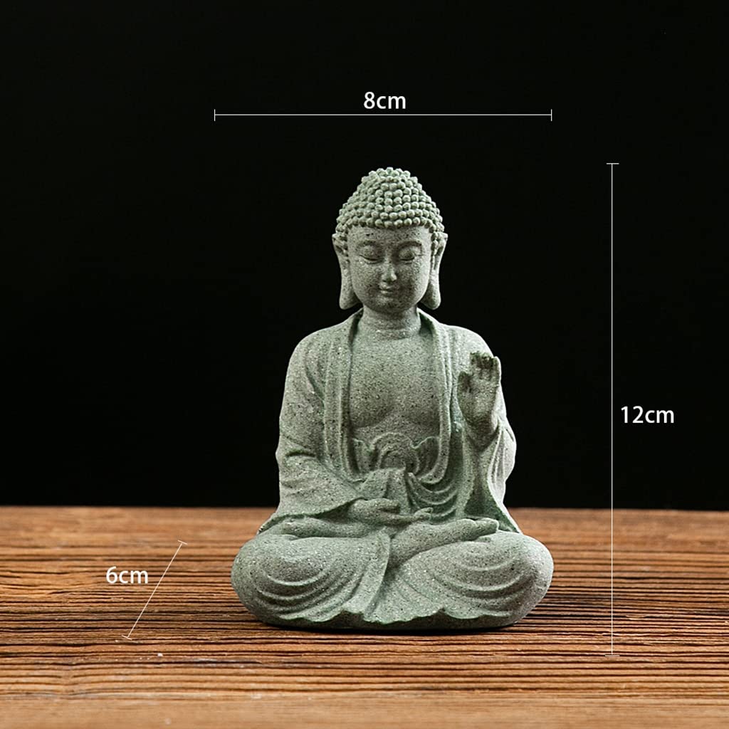 Amazon｜仏像 観音菩薩像 座像 ツゲ 置物 如来 お釈迦様