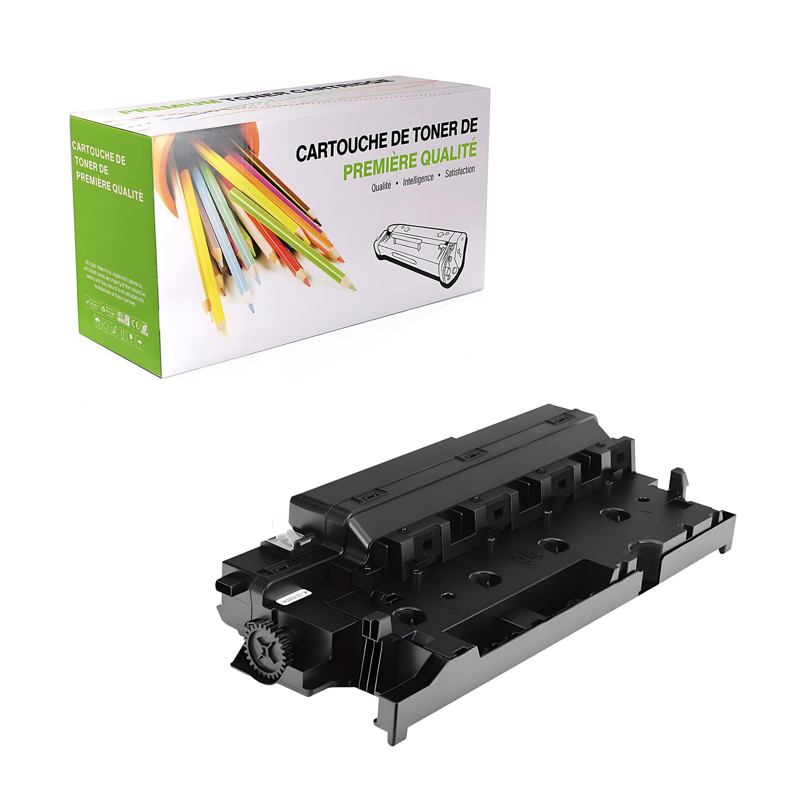 Kompatybilny zamiennik pojemnik na zużyty toner dla Sharp BP-HB701 BPHB701 do użytku z Sharp BP-50M26 BP-50M31 BP-50M36 BP-50M45 BP-50M55 BP-50M65 drukarką,(czarny-100000 stron),1 pack