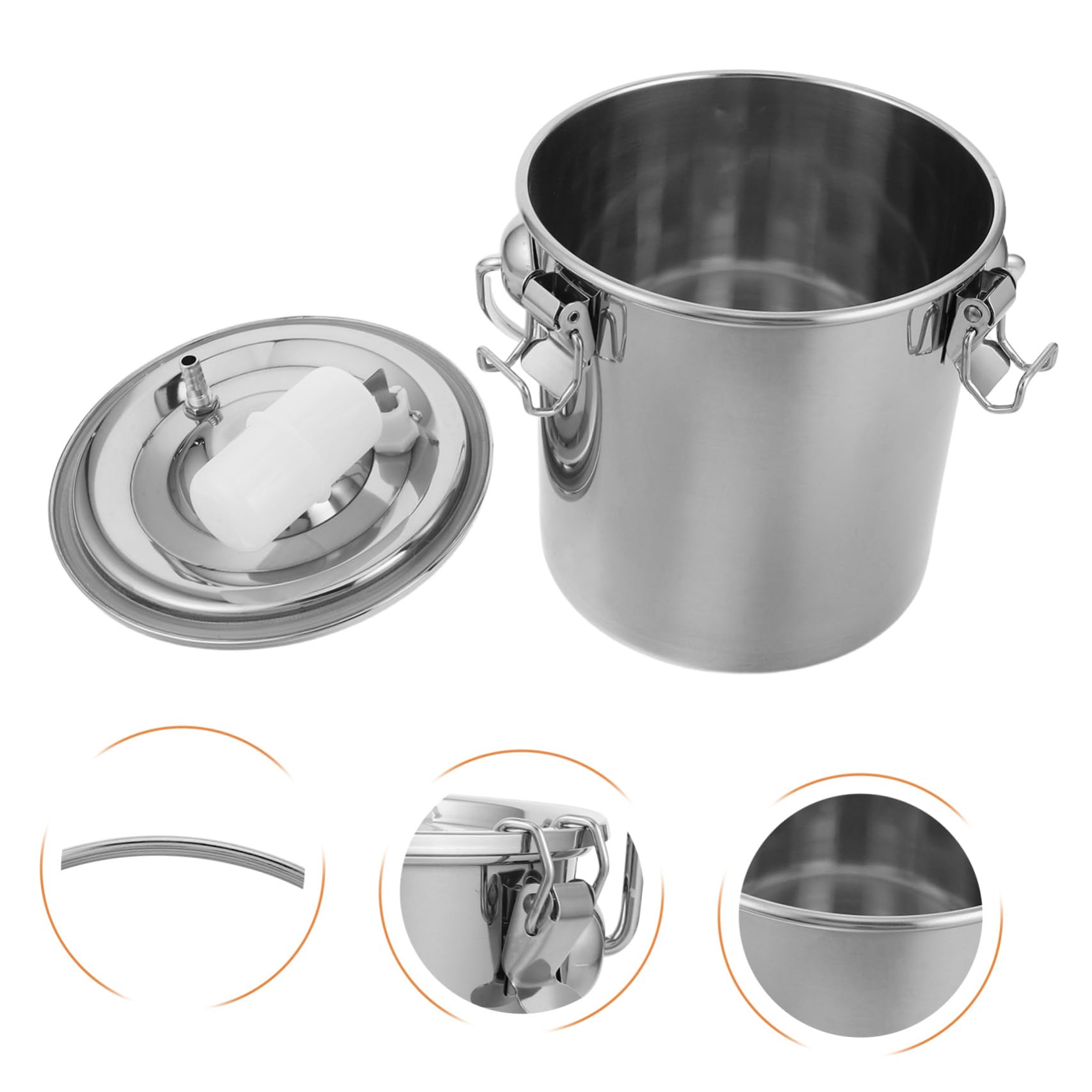 Toyvian Mungitrice Per Capre Da Secchio in Acciaio Inossidabile Per Mungitura Portatile Accessori Per Allevamento Di Bestiame e Agricoltura