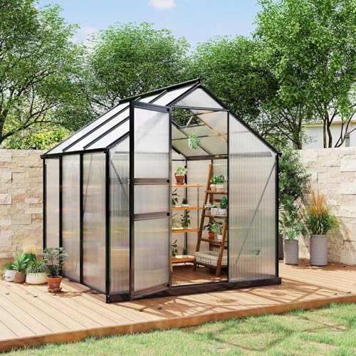 Greenhouse Large Walk-in Green House Aluminum Frame,