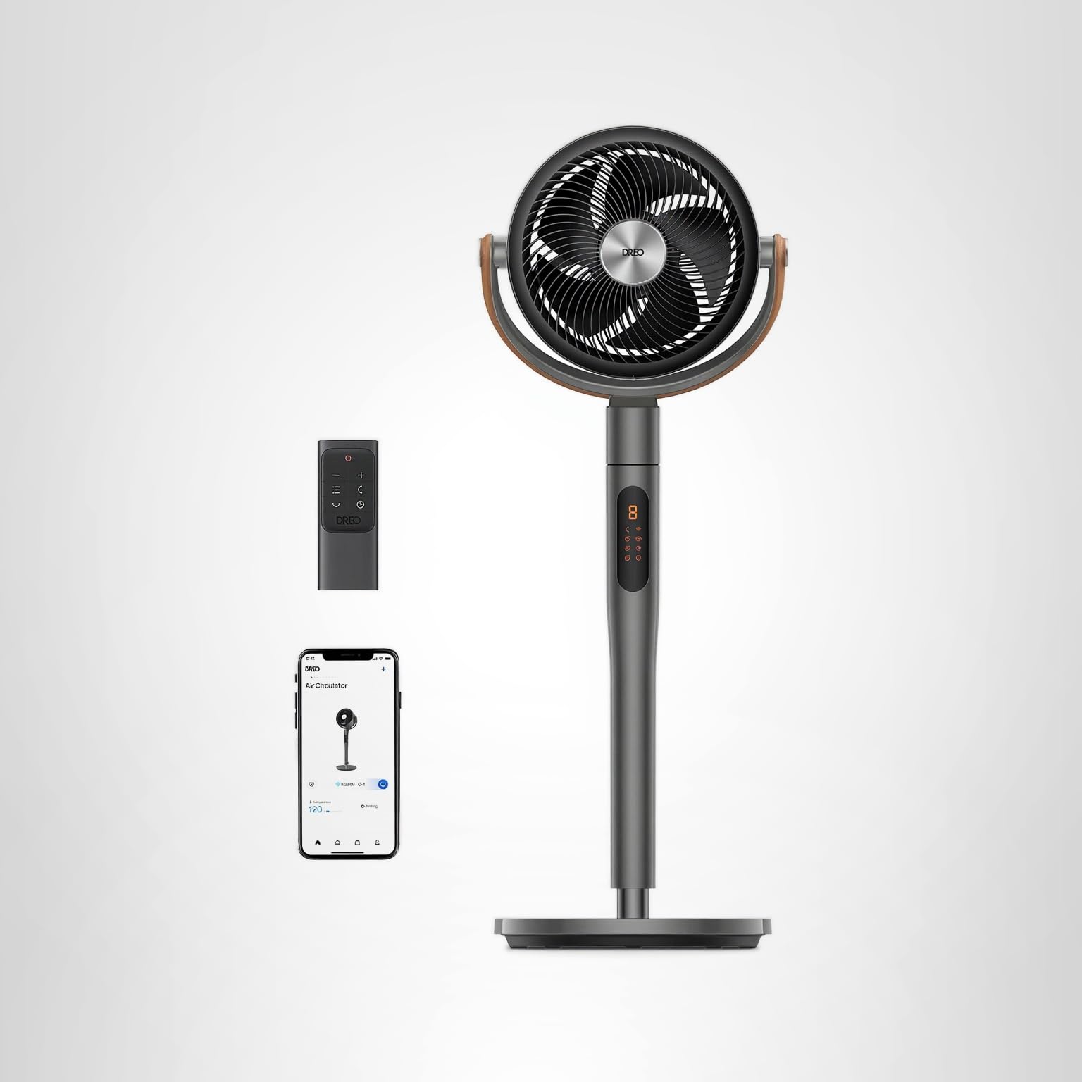 DREO Smart Tower Fan for Bedroom, 120° Oscillating Fan, 12 Speeds thumbnail 11