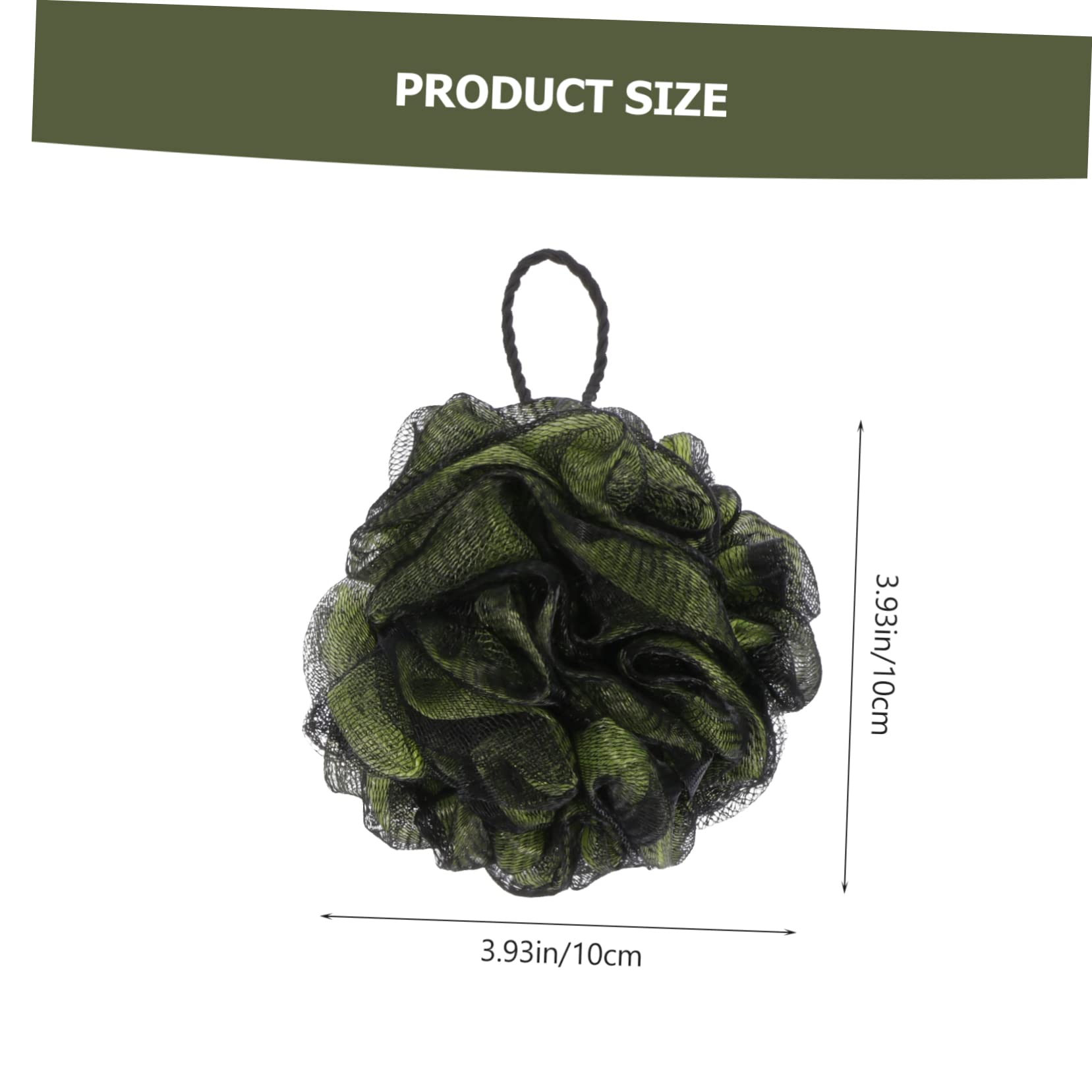 FRCOLOR 4pcs Shower Loofah Bath Balls Rubbing Bath Ball for Comfortable Cleaning Body Scrubbers with Hanging Design Bathroom Supplies for Home Use