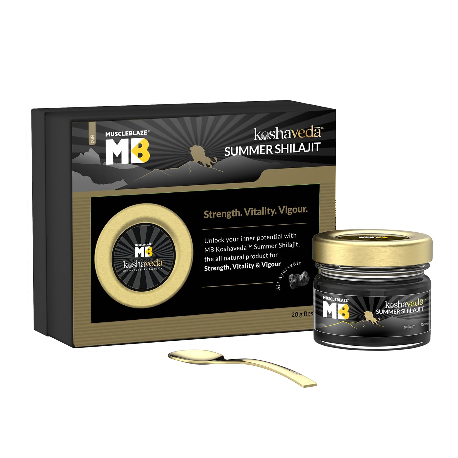 Koshaveda by MuscleBlaze Summer Shilajit Resin (20g) | With Honey & Camphor | Helps Improve Immunity, Stamina & Endurance (B0CGLRJ4J3) Amazon Price History, Amazon Price Tracker