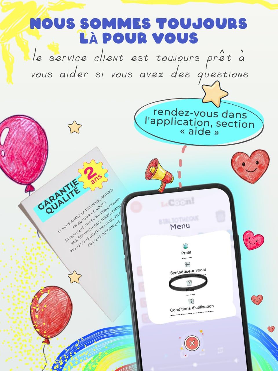 LeCoon Ours en Peluche – 500+ Histoires, comptines et berceuses