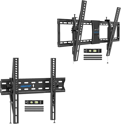 MU0007 MOUNTUP Soporte de pared inclinable para TV para la mayoría de televisores de 26 a 60 pulgadas y soporte de pared de TV de perfil bajo para