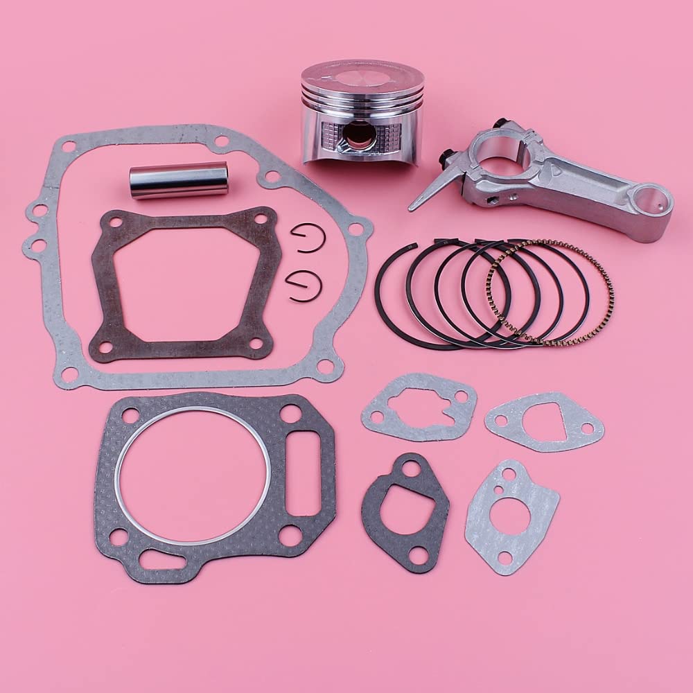 [Accesorios de herramientas] Kit de junta completa de anillo de pistón de 68mm de biela Compatible con Honda GX160 5.5HP GX 160 Motor cortacésped pieza de repuesto