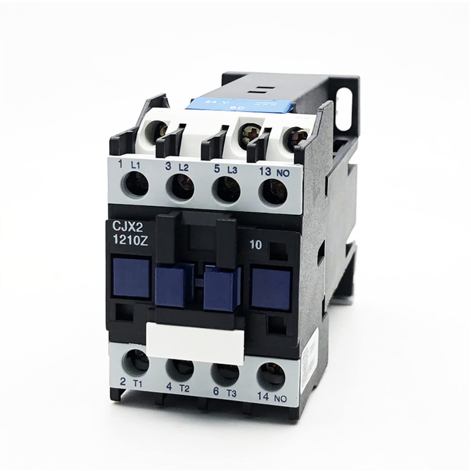 HUUOQIWY CJX2-1210Z CJX2-1201Z DC Contactor LP1-1210 DC12V 24V 110V 220V Sliver Contact 1Pcs(1210z-dc220v)
