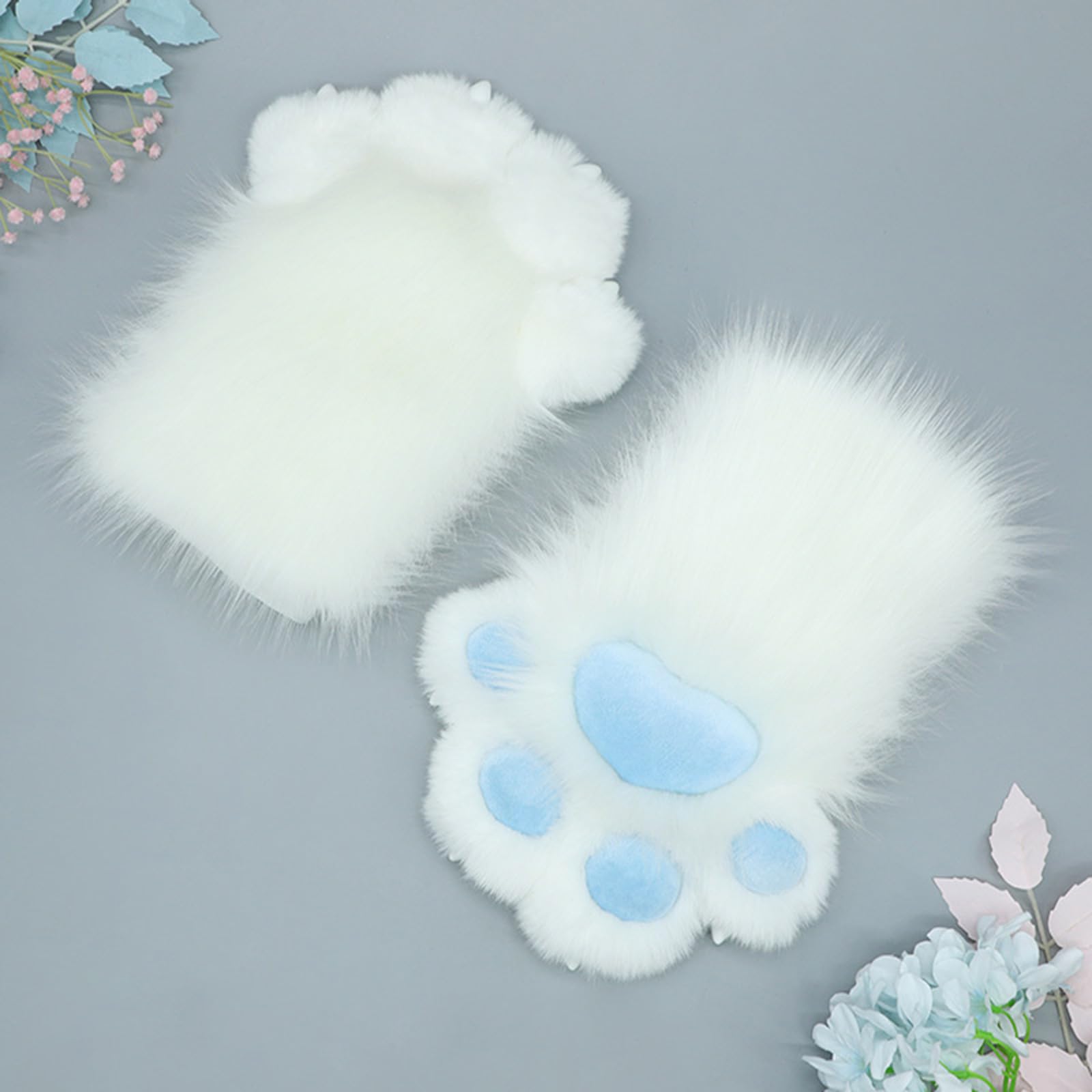 Guantes de pata de disfraz para mujer, guantes de pata de Halloween, fiesta de animación, juego de rol, calentadores de manos