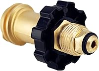 Vista 3 de DOZYANT Adaptador de tanque de propano de ajuste universal que convierte POL a QCC1 / Tipo 1 con llave, adaptador de manguera de propano antiguo a
