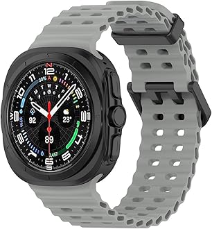 Compatible for Samsung Galaxy Watch 7 Ultra Band 47mm, Soft Ocean Silicone Sport Strap Women Men Replacement Accessory Fit for Samsung Galaxy Watch Ultra Band