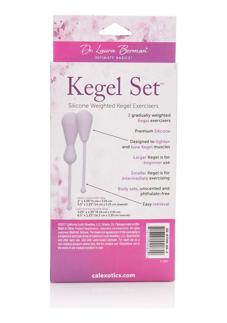 CalExotics - Dr. Laura Berman Set Kegeltrainer aus Silikon - Lila, 1 Stück