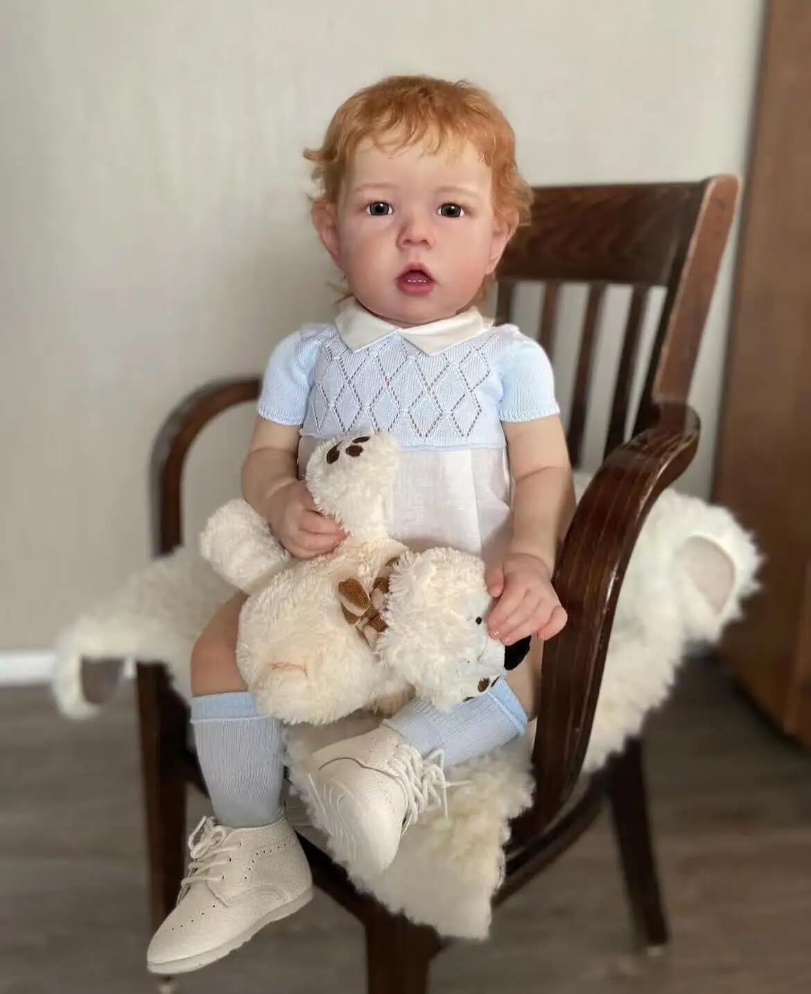 RXDOLL Realistische Reborn Baby Puppen 28 Zoll Reborn Kleinkind Puppe Junge Gewichtete Weiche Stoffkörper Lebensechte Babypuppe Handgemachtes Spielzeug für Kinder ab 3 Jahren