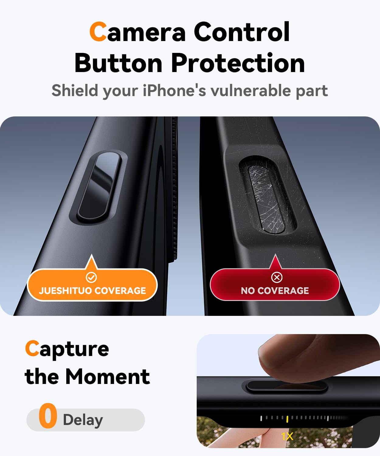 JUESHITUO Cover per iPhone 17 Pro Max Compatibile con MagSafe, [Protezione Lente e Pulsante della Fotocamera][Antigraffio, Antipolvere, Antiurto], Custodia Protettiva Traslucido Opaco - Nero