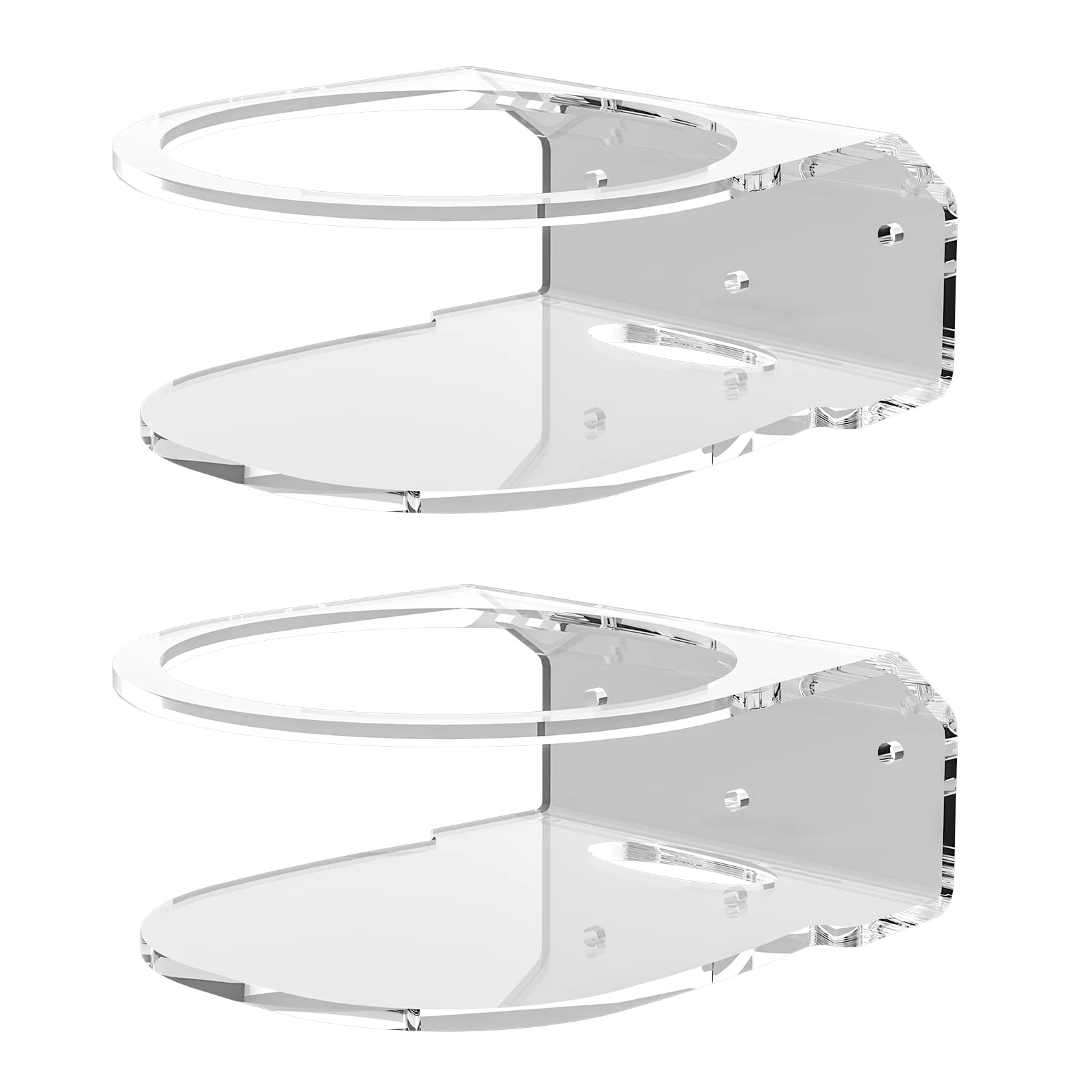PRAV 2 Pack Acrylic Wall Mount Bracket Compatible with Meshforce M7 Tri-Band, Transparent