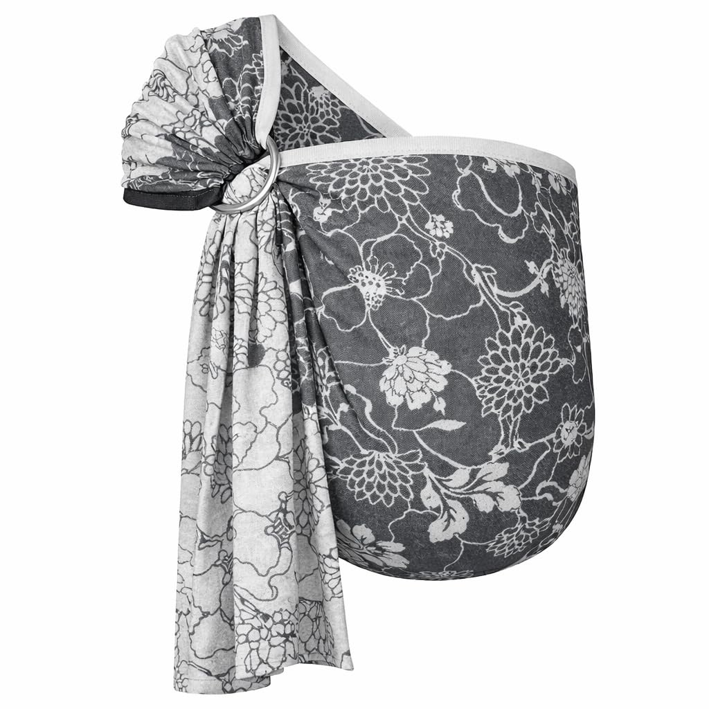 Hoppediz Ring-Sling, Fascia porta bebè per neonati e bambini con due anelli in alluminio, 0-36 mesi, 3-20 kg, Firenze