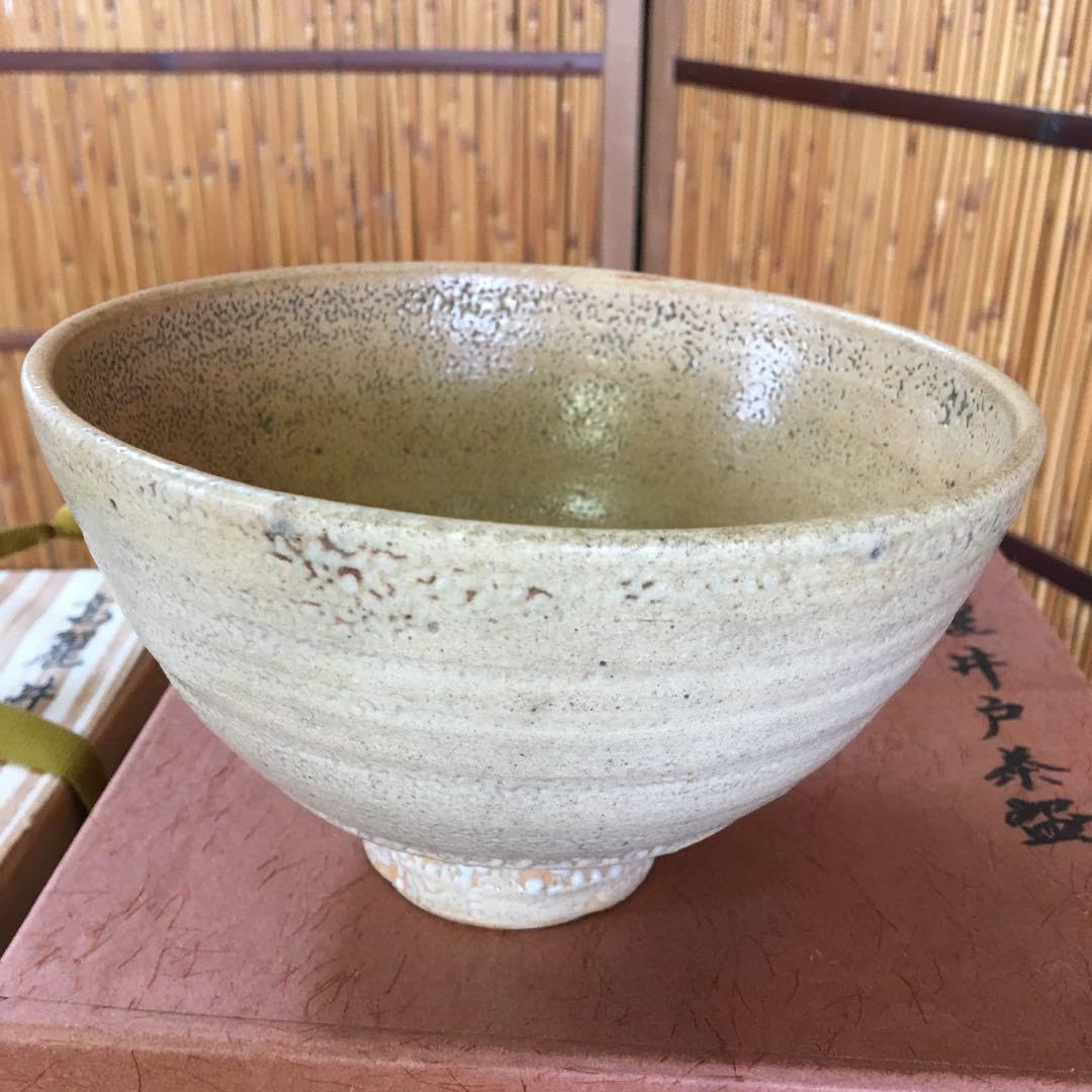 Amazon.co.jp: 茶道具 茶碗 高麗井戸茶碗 韓国人間国宝 申相浩 作