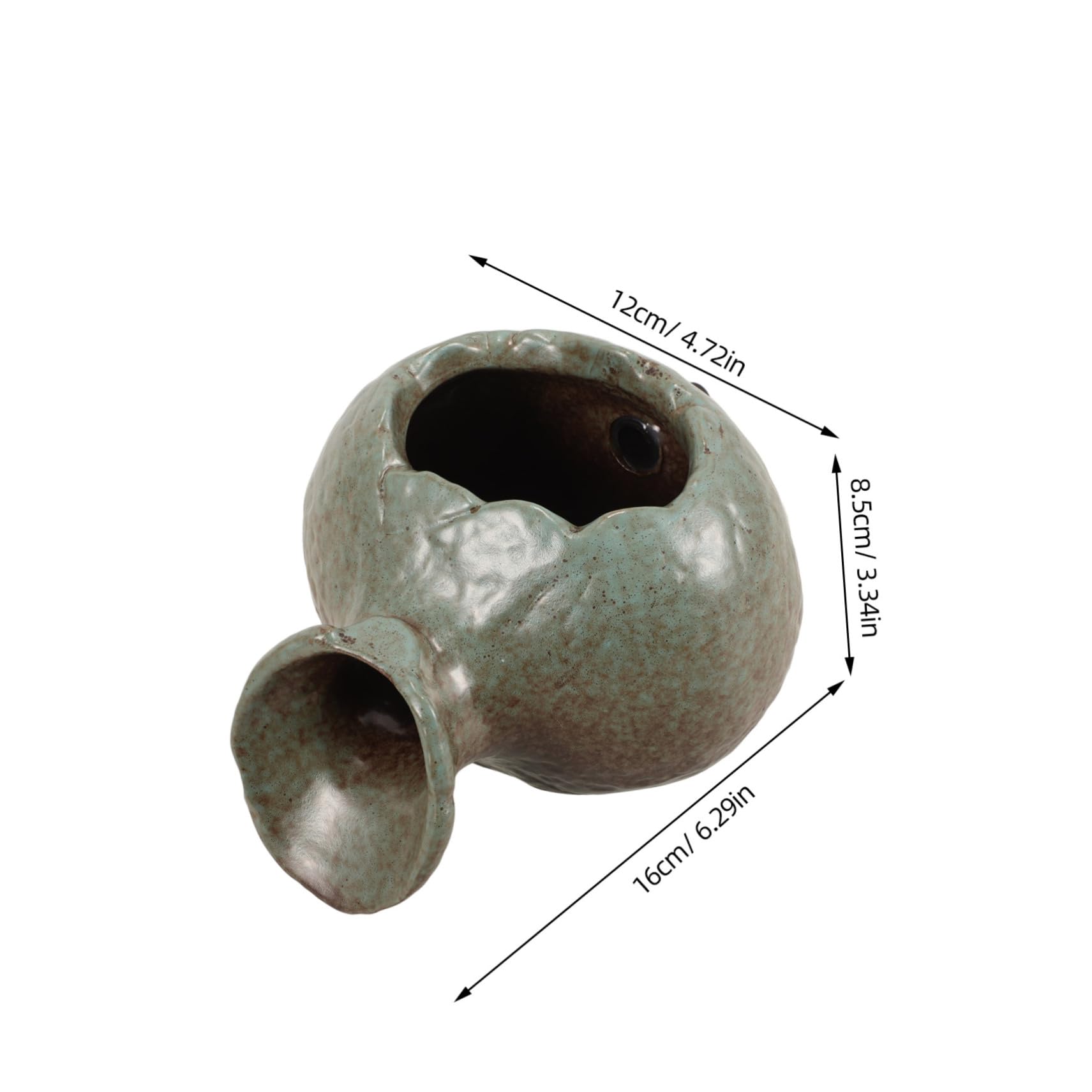 Cabilock Decorative Fountain Jar Landscape Waterfall Jar for Garden Pond Water Feature