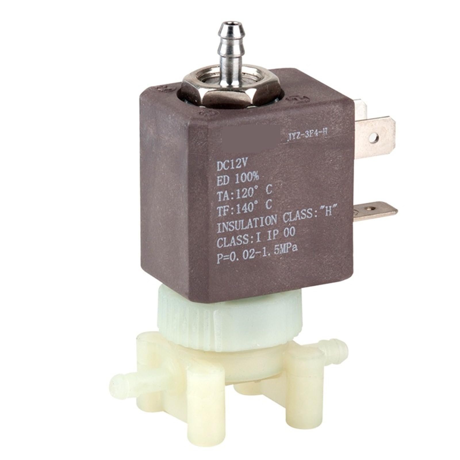 Bobine solénoïde JYZ-3 N/C 12V 15 Bar pour machine à café et vapeur