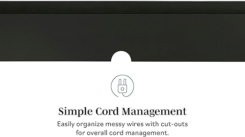 Miniatura 8 de Walker Edison Zee Modern Floating Mounted Minimalist TV Stand, 65 Inch Length, for TVs up to 70 Inches, Coastal Oak Roble costero,Negro